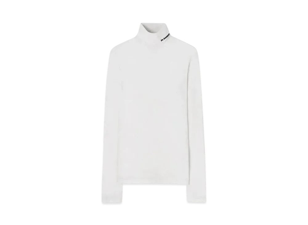 Jil Sander Men's High-Neck T-Shirt "Porcelain"