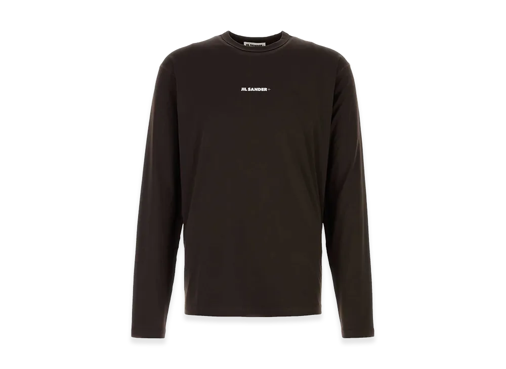 Jil Sander Chocolate Stretch Polyester T-Shirt "Brown"
