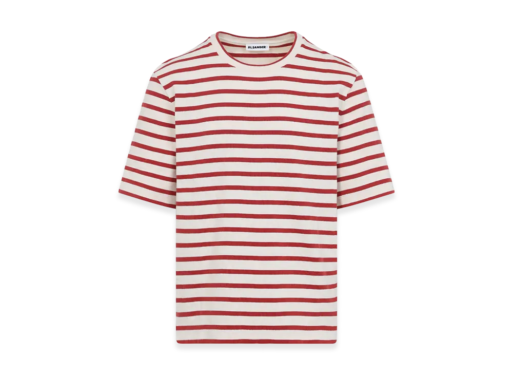 Jil Sander Cotton T-Shirt "Salty Red"