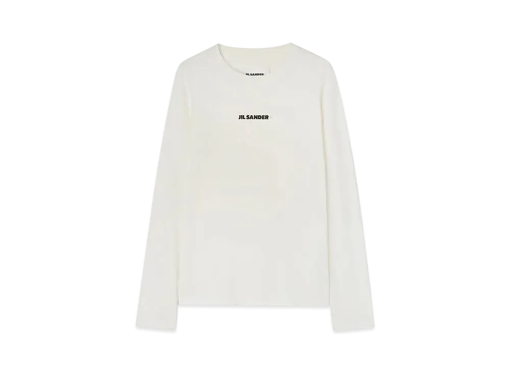 Jil Sander Men's Crew-Neck T-Shirt "Porcelain"