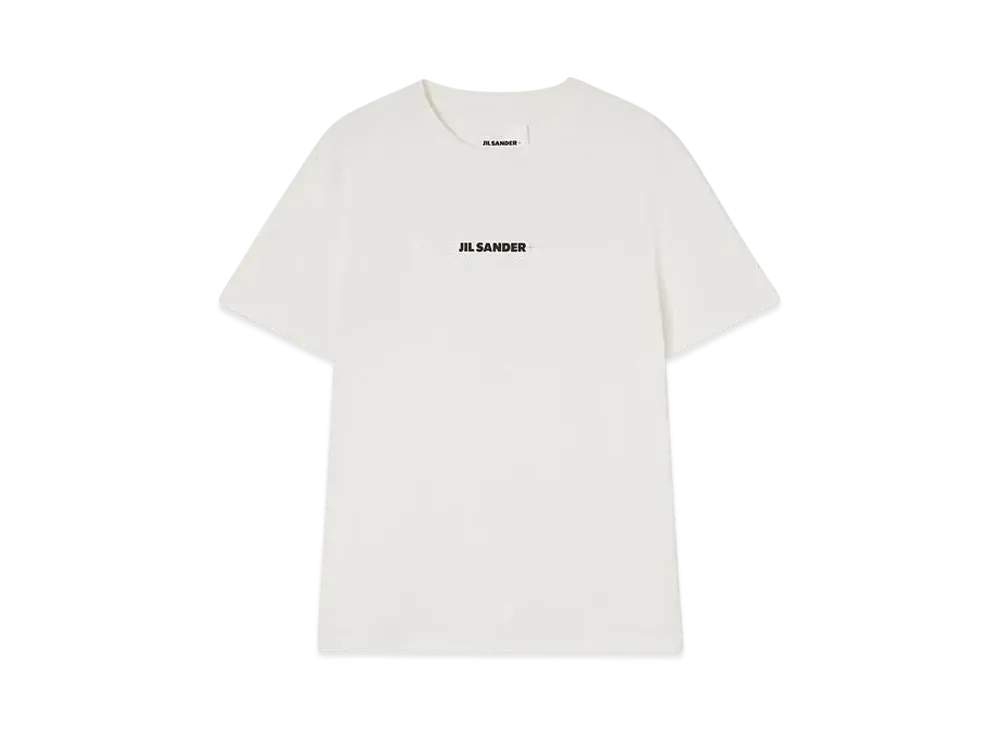 Jil Sander Men's Crew-Neck T-Shirt "Porcelain"