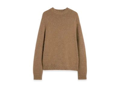 Jil Sander Midweight Wool Blend Crew-Neck Sweater "Medium Beige"