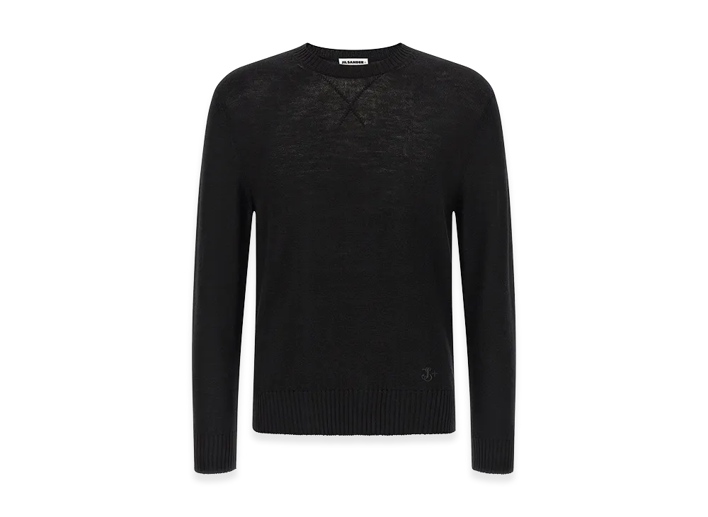 Jil Sander Logo Embroidery Sweater "Black"