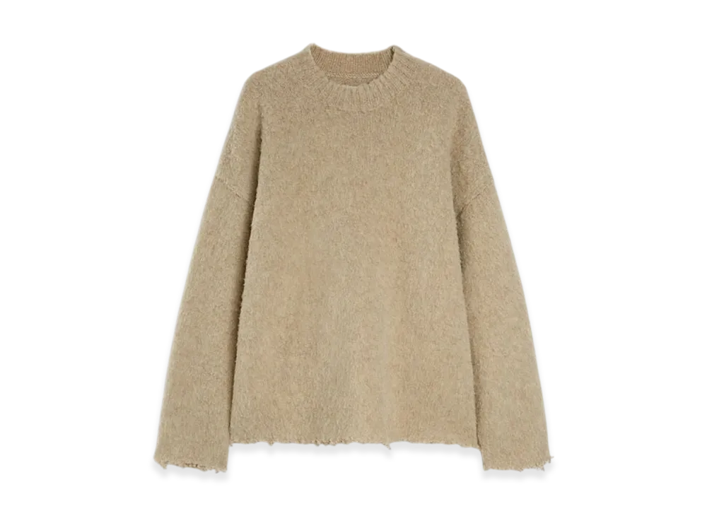 Jil Sander Wool Crew-Neck Sweater "Beaver"