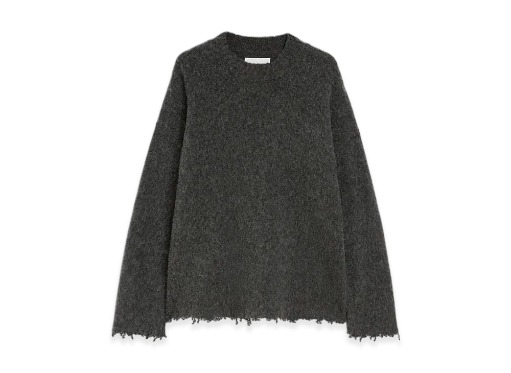 Jil Sander Wool Crew-Neck Sweater "London Fog"