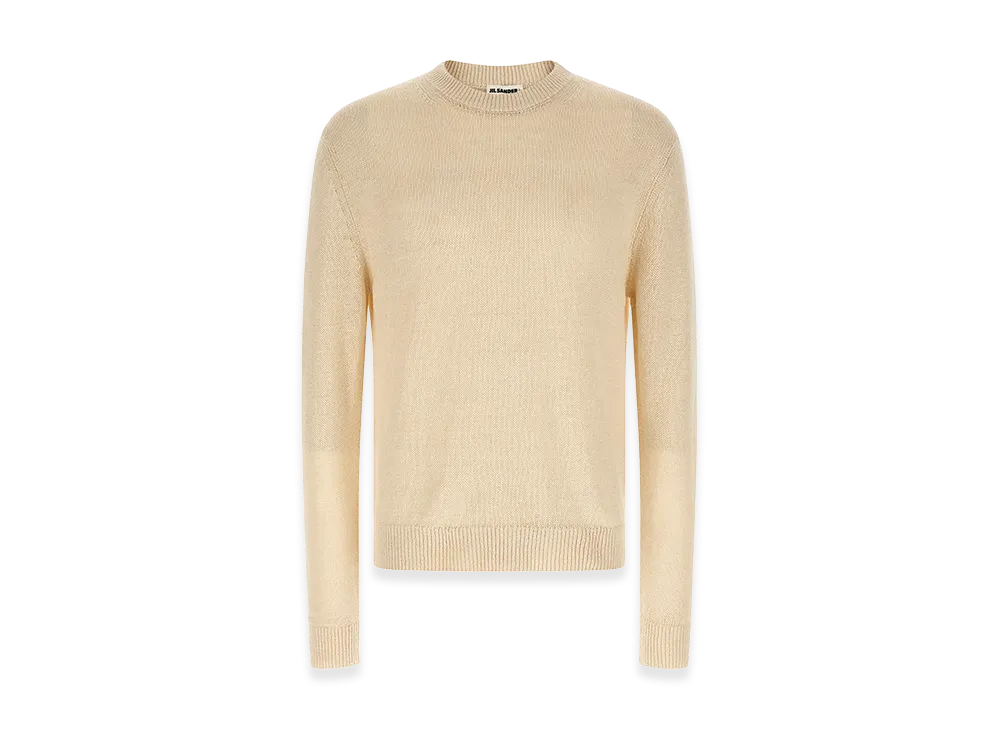 Jil Sander Silk Hemp Sweater "White"