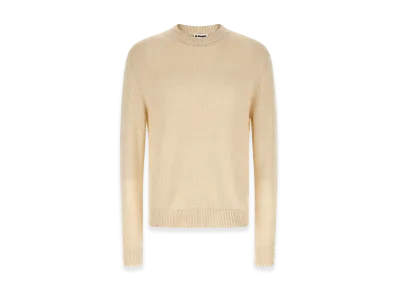 Jil Sander Silk Hemp Sweater "White"