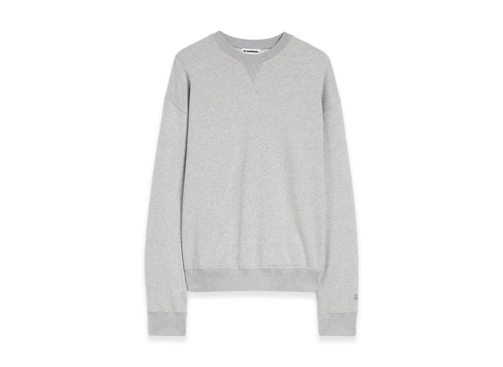 Jil Sander Cotton Terry Crew-Neck Sweatshirt "Powder Green"