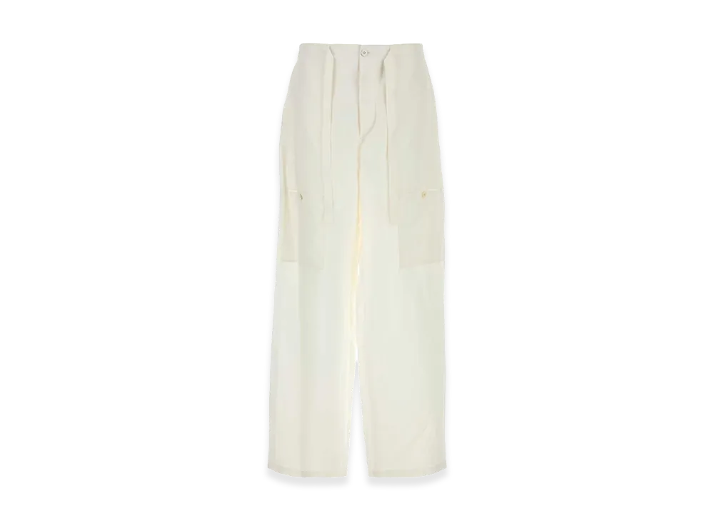 Jil Sander Linen Cargo Pant "White"