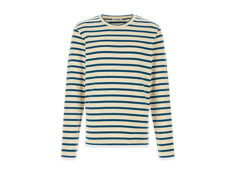 Jil Sander Embroidered Cotton T-Shirt "White"