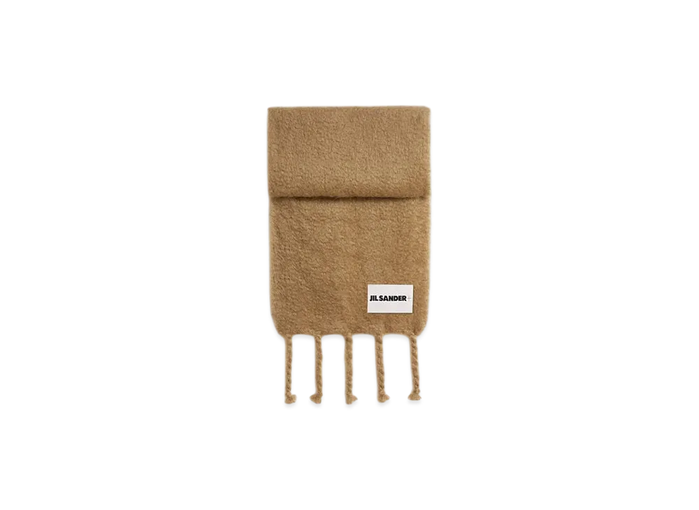 Jil Sander Wool Blend Scarf "Beige"