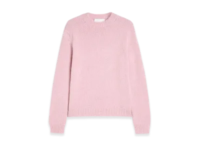 Jil Sander Midweight Wool Crew-Neck Sweater "Neon Rose"