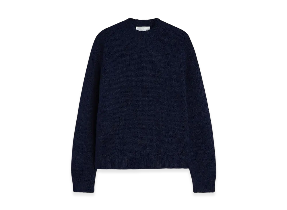 Jil Sander Midweight Wool Crew-Neck Sweater "Violet Night"