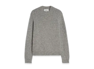 Jil Sander Midweight Wool Crew-Neck Sweater "Pale Grey"
