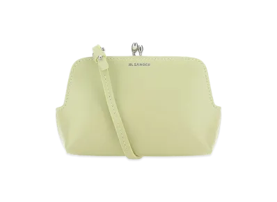 Jil Sander Women's Leather Micro Goji Crossbody Bag "Pastel Green"