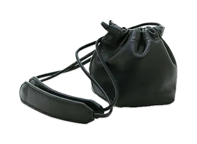 Jil Sander Women's Drawstring Crossbody Mini "Black"