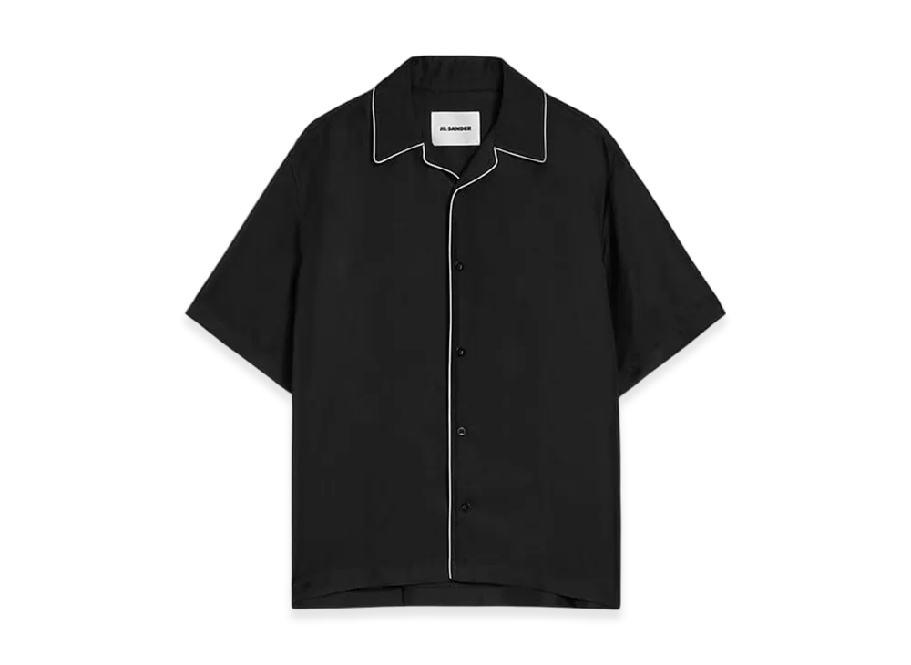 Jil Sander Fluid Viscose Shirt "Black"