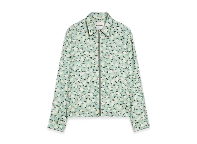 Jil Sander Fluid Viscose Printed Shirt "Summer Lake"