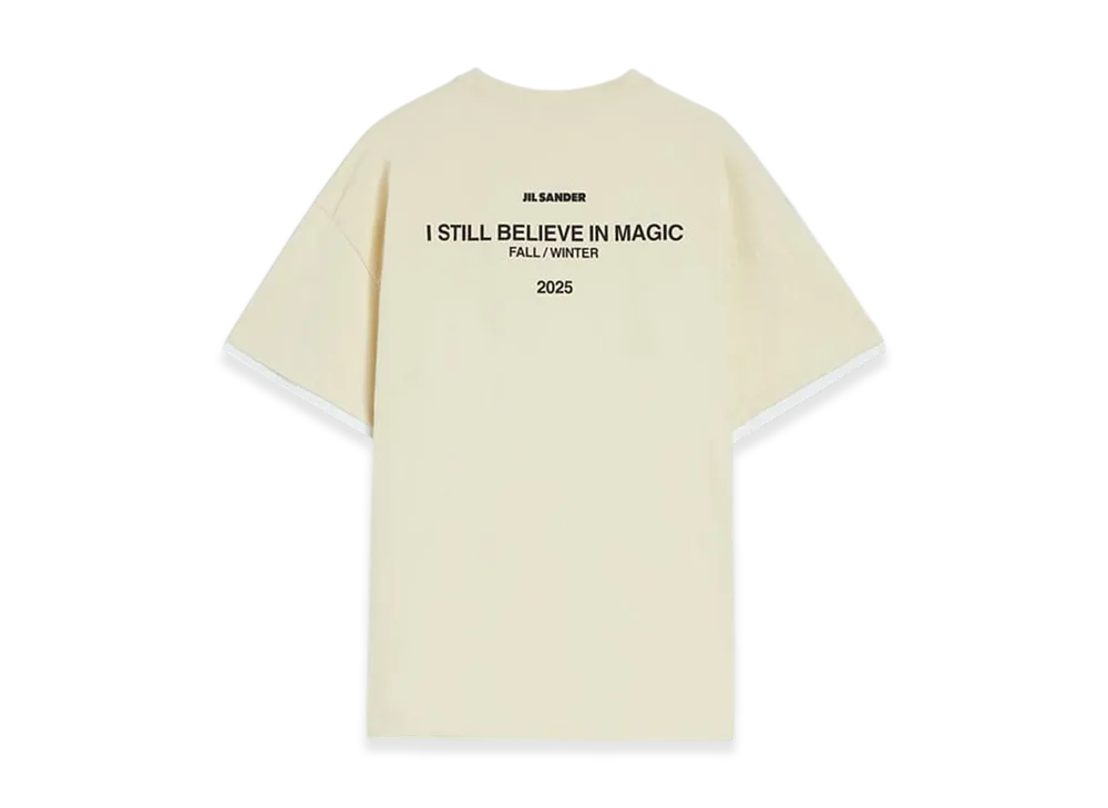 Jil Sander Cotton Crew-Neck T-Shirt "Bone"