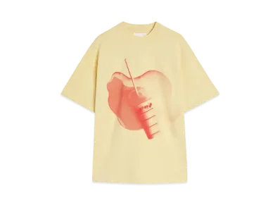 Jil Sander Men's Printed T-Shirt "Twizzlers"
