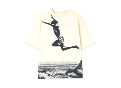 Jil Sander Printed T-Shirt Short-Sleeved Cotton Printed With Logo Printed On Back "Postcard"