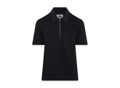 Jil Sander Knitted Collar Polo "Blue"