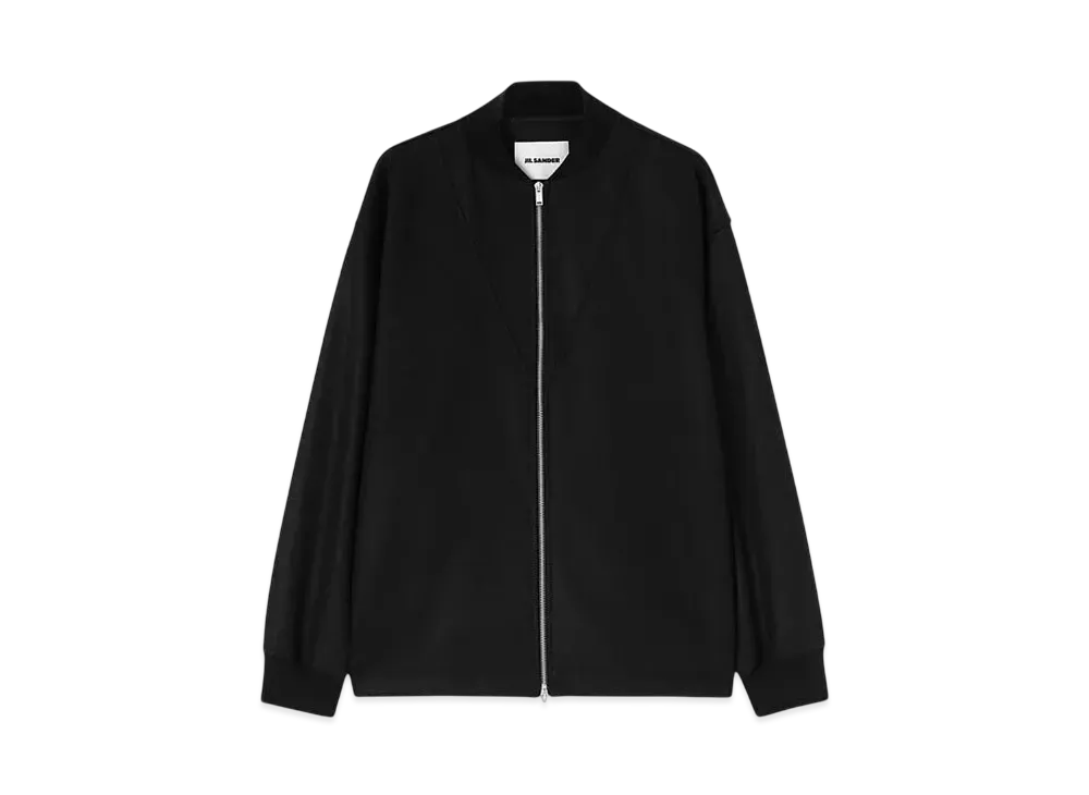 Jil Sander Men's Zip-Up Sweatshirt "Black"