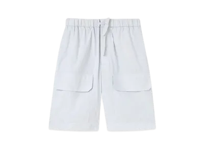 Jil Sander Shorts Relaxed-Fit Striped Cotton With Large Patch Pockets "Mariniere"