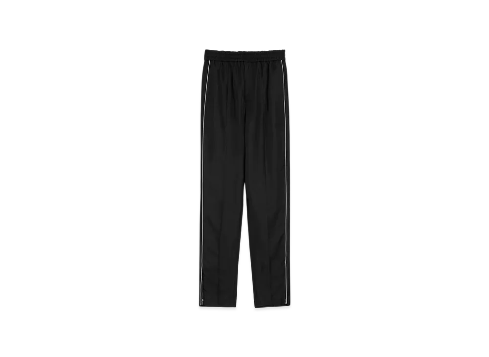 Jil Sander Fluid Viscose Tapered Trousers "Black"