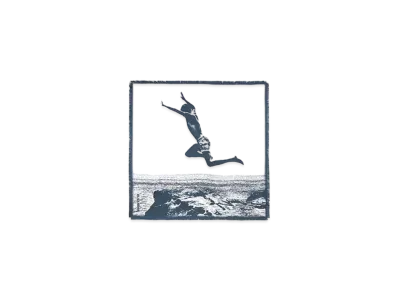 Jil Sander Printed Foulard Silk "Jumping Man Beige"