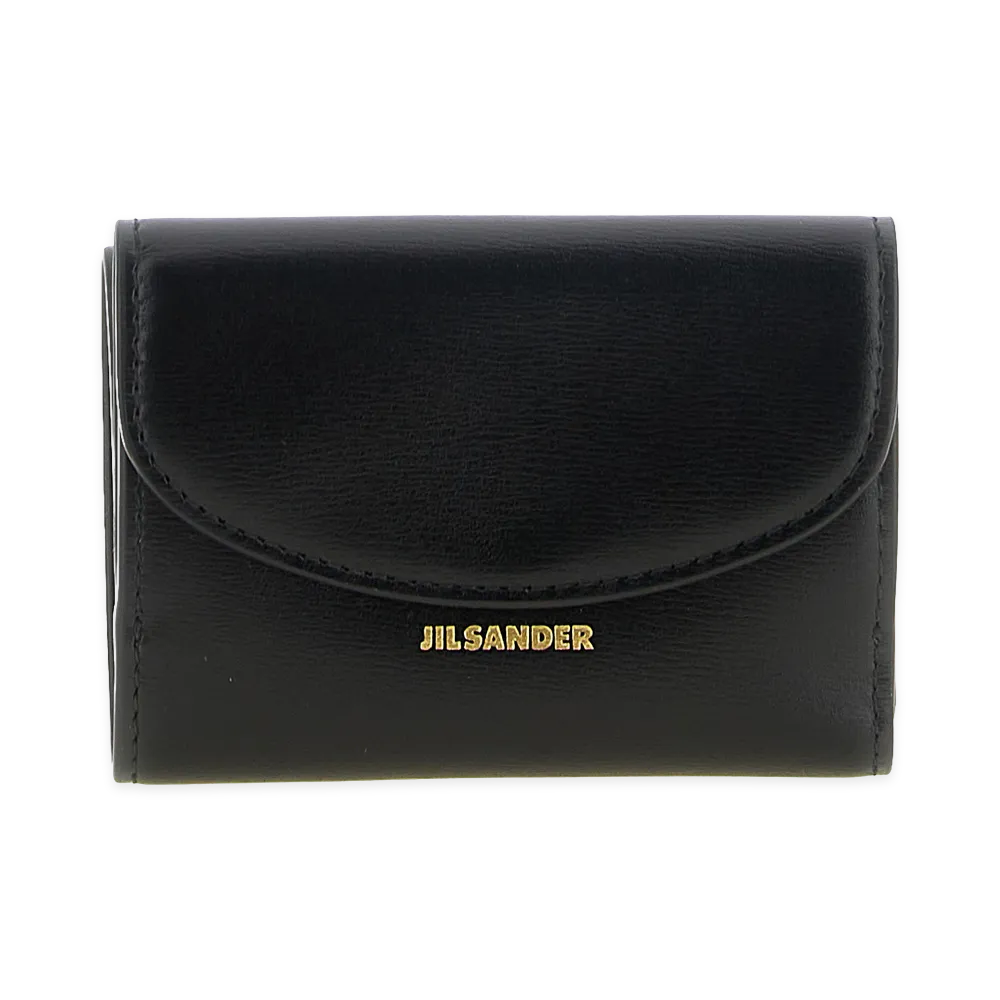 Jil Sander Women's Cannolo Mini Wallet "Black"