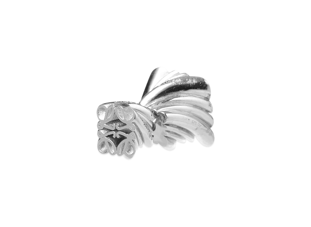 LOEWE Twisted Anagram Single Earring "Silver"