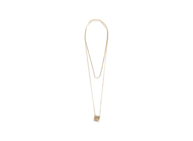 LOEWE Women's Anagram Bombe Necklace "Gold"