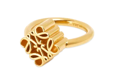 LOEWE Single Anagram Ring "Gold"