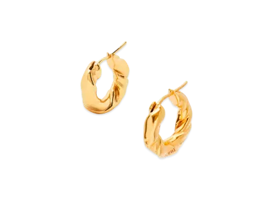 LOEWE Nappa Twist Hoops Small "Gold"