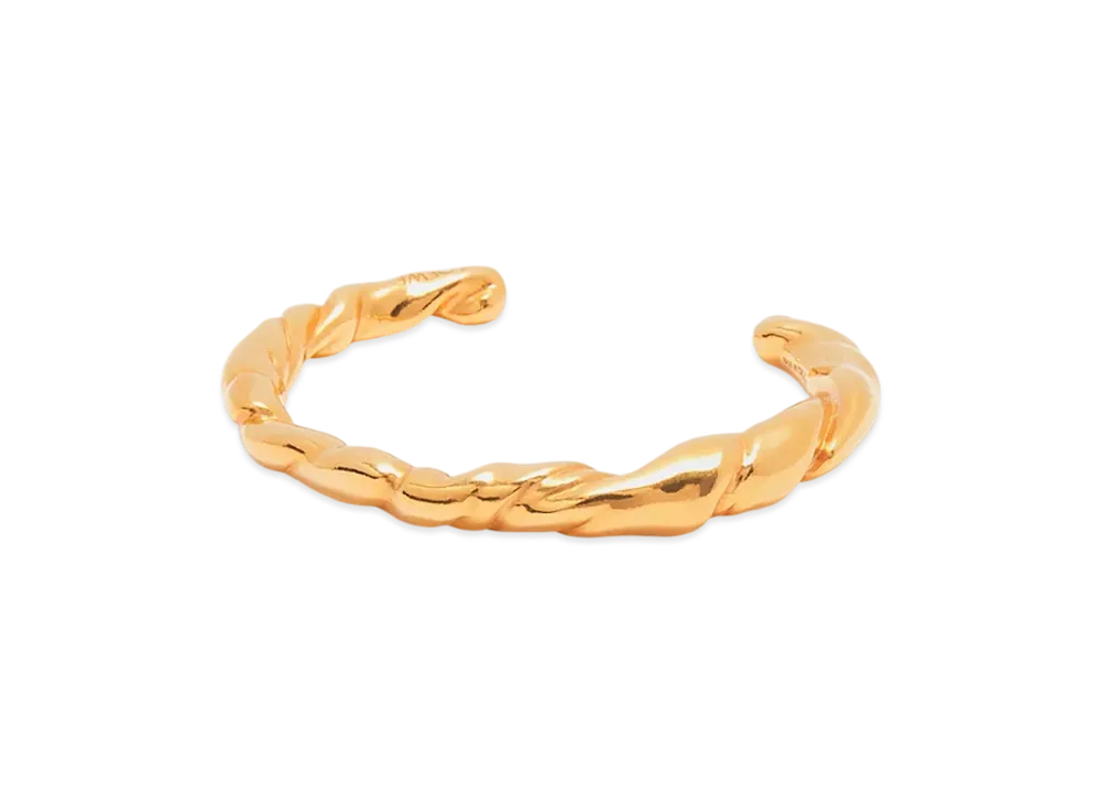 LOEWE Nappa Twist Cuffs Thin "Gold"