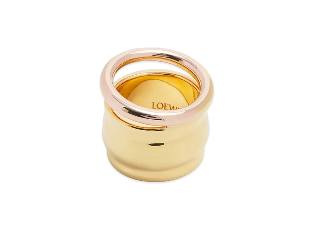 LOEWE Nappa Knot Ring "Gold/Rose Gold"