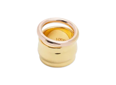 LOEWE Nappa Knot Ring "Gold/Rose Gold"