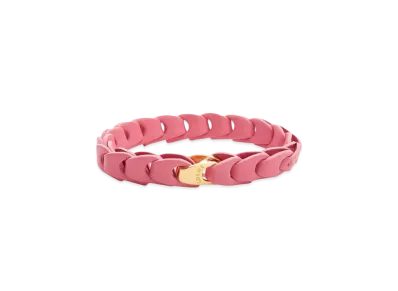 LOEWE Woven Bracelet In Calfskin "Sunset Pink"