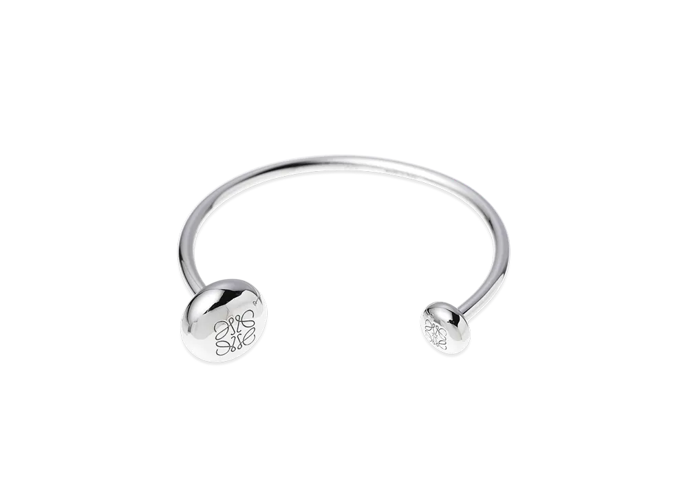 LOEWE Anagram Pebble Cuff "Silver"