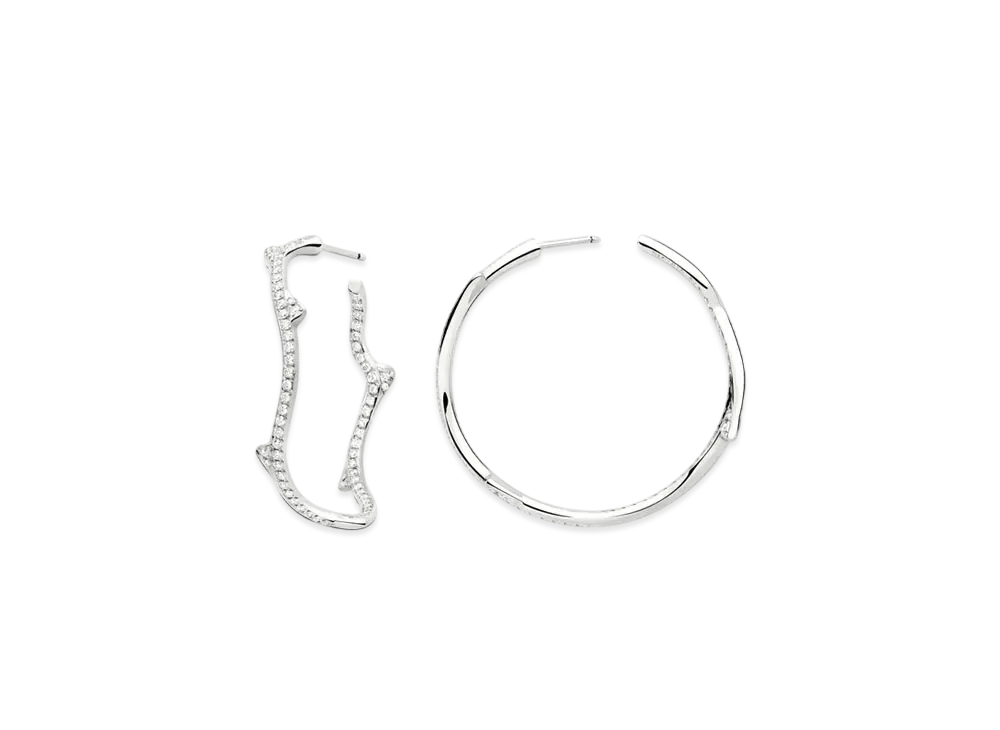 Dior Bois de Rose Earrings "White Gold/Diamond"