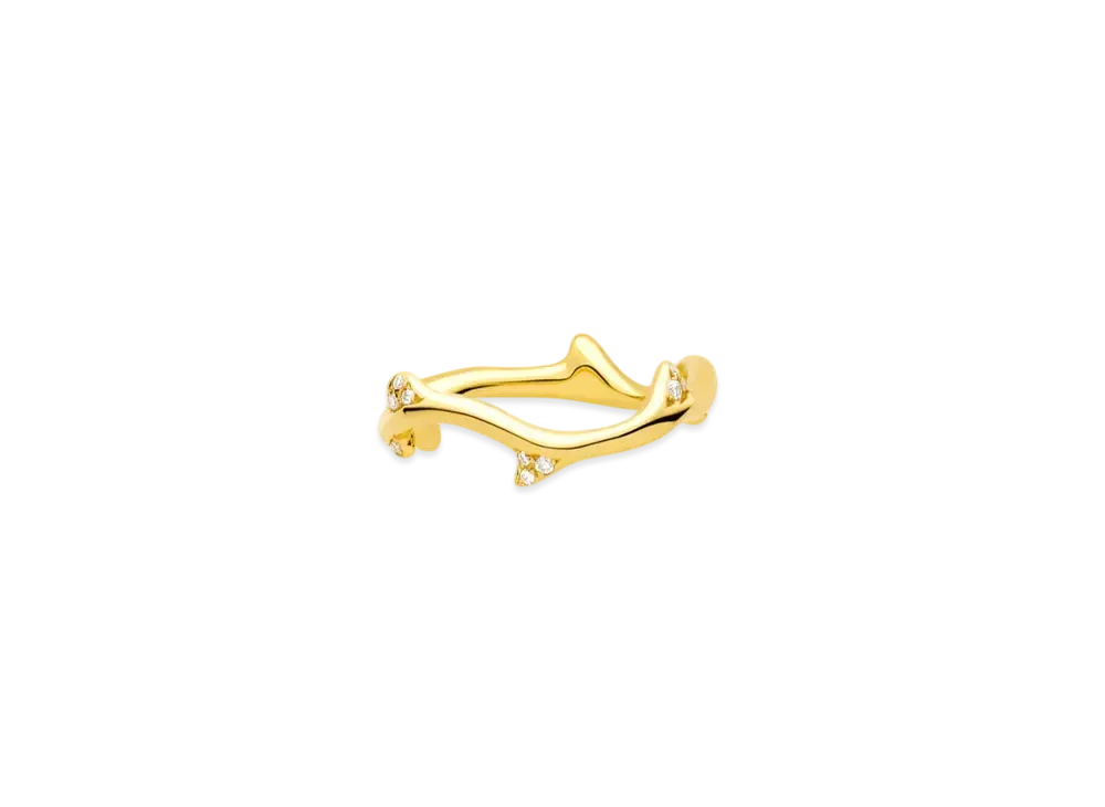 Dior Bois de Rose Earrings Ring "Yellow Gold/Diamond"