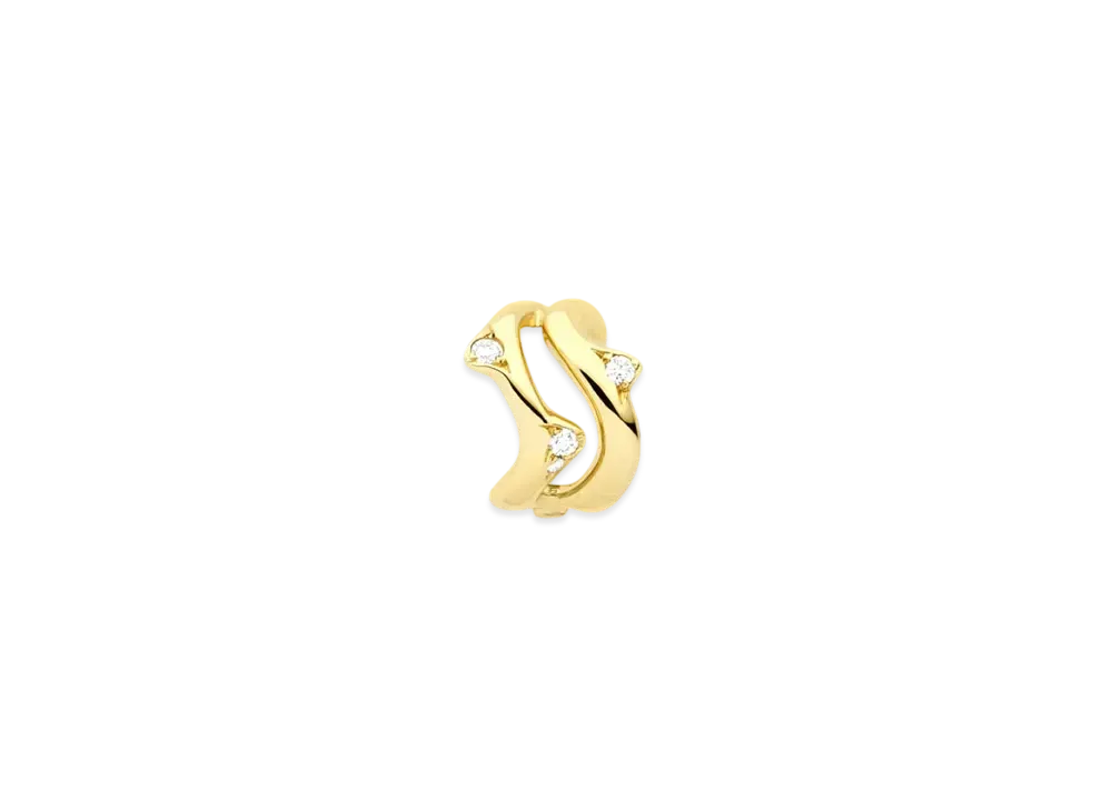 Dior Bois de Rose Single Ear Cuff "Yellow Gold/Diamond"