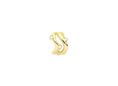 Dior Bois de Rose Single Ear Cuff "Yellow Gold/Diamond"