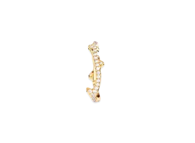 Dior Bois de Rose Single Ear Cuff "Yellow Gold/Diamond"