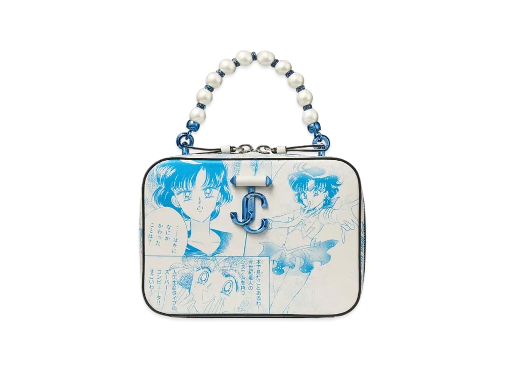 Jimmy Choo x Pretty Guardian Sailor Moon Sailor Mercury Avenue Vanity Bag (Not Includes Packs of Collector Cards)