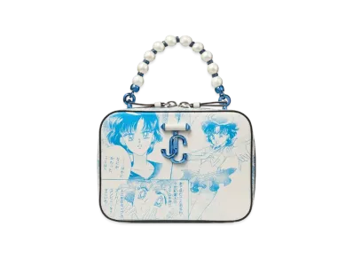 Jimmy Choo x Pretty Guardian Sailor Moon Sailor Mercury Avenue Vanity Bag (Includes 2 Packs of Collector Cards)