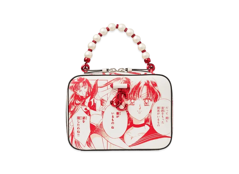Jimmy Choo x Pretty Guardian Sailor Moon Sailor Mars Avenue Vanity Bag (Not Includes Packs of Collector Cards)