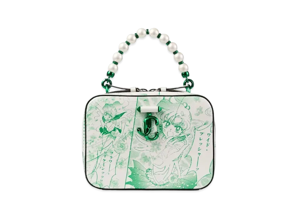 Jimmy Choo x Pretty Guardian Sailor Moon Sailor Jupiter Avenue Vanity Bag (Includes 2 Packs of Collector Cards)