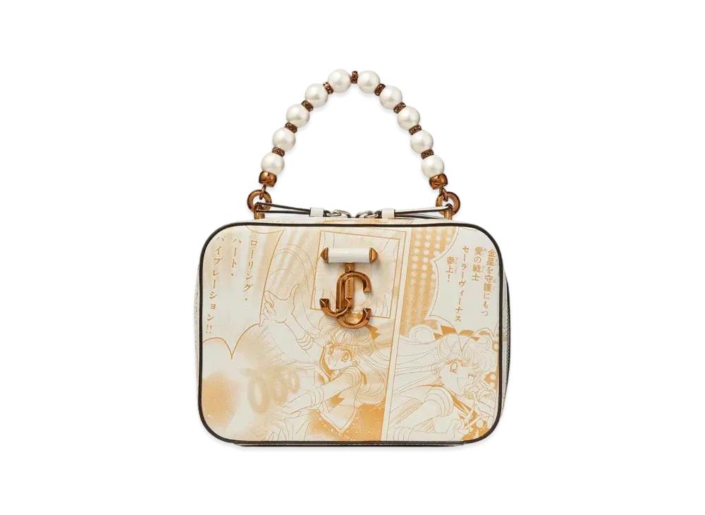 Jimmy Choo x Pretty Guardian Sailor Moon Sailor Venus Avenue Vanity Bag (Not Includes Packs of Collector Cards)
